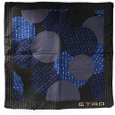 エトロ ミニスカーフ ブラック×マルチカラー 中古 ABランク ETRO | レディース女性 【ネコポス送料無料】