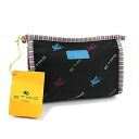 エトロ ポーチ コスメポーチ 未使用 ブラック ロゴ 中古 Sランク ETRO|レディース 女性 小物入れ タグ付き 【ネコポス送料無料】