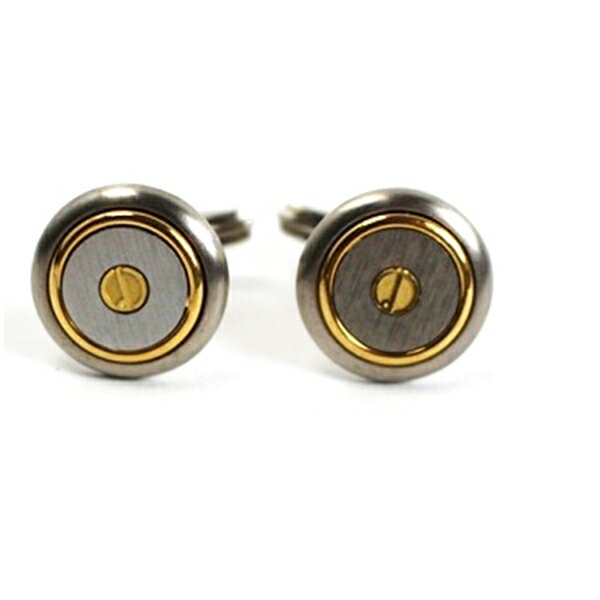 ダンヒル カフス シルバー×ゴールド 中古 ABランク dunhill|メンズ 男性 ビジネス 仕事 スーツ小物 カフスボタン 【ネコポス送料無料】