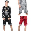 ダンス衣装 ショートパンツ ダンス衣装 ヒップホップ ステージ衣装 ショートパンツ ダンス着DANCE レディース チーム 団体 イベント 文化祭 学園祭 コス...
