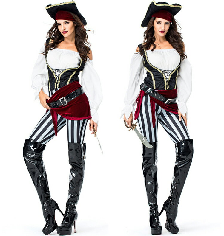 大人用 ハロウィン 衣装 女性 女海賊 ジャック船長パイレーツオブカリビアン レディース ガールズ ハロウィン 仮装 ハロウィーン用品 ハロウィン コスプレ 衣...