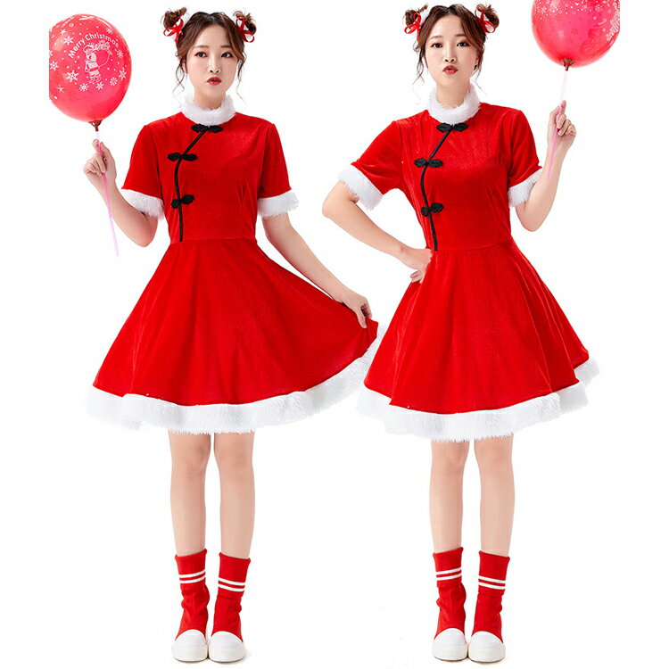 サンタ 衣装 コスチューム 大人用 女性用 ママ トナカイ サンタクロース 【送料無料】サンタ コスチューム クリスマス コスプレ ジュニア 舞台演出服 コスプ...