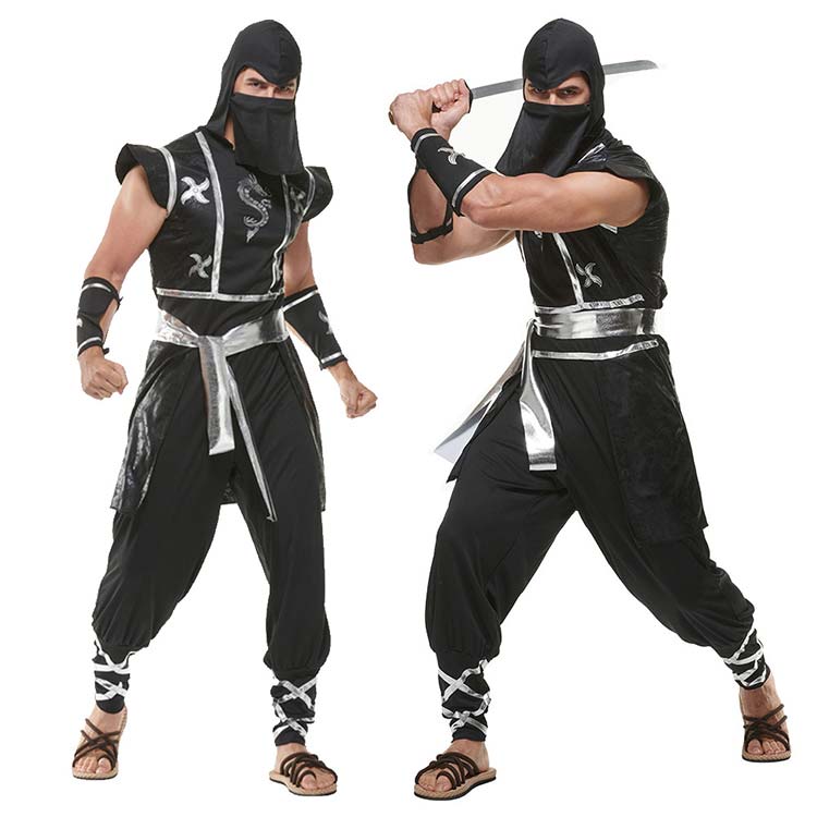 戲服 - 送料無料 ハロウィン 衣装 男性用 メンズ用 忍者に変身ハロウィン衣装 大人用 女性用 男女兼用 コスプレ衣装 コスチューム ハロウィン 衣装 レディース ガールズ ハロウィーン ユニセックス コスプレ ハロウィン 仮装 ハロウィーン衣装 Halloween変装