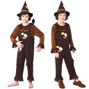 ハロウィン 全身 衣装 かかし 案山子に変身 子供 男の子 女の子 コスチューム 仮装 ハロウィン衣装 ハロウィン 衣装 ハロウィーン用品 子供用 万聖節 キッ...