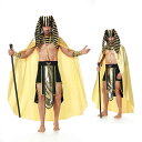 Men's エジプトファラオに変身 ハロウィン 衣装 男性用 メンズ用 ゾンビ ハロウィーン 王様ハロウィン衣装 コスプレ 魔法使い コスチューム (二次会、結...