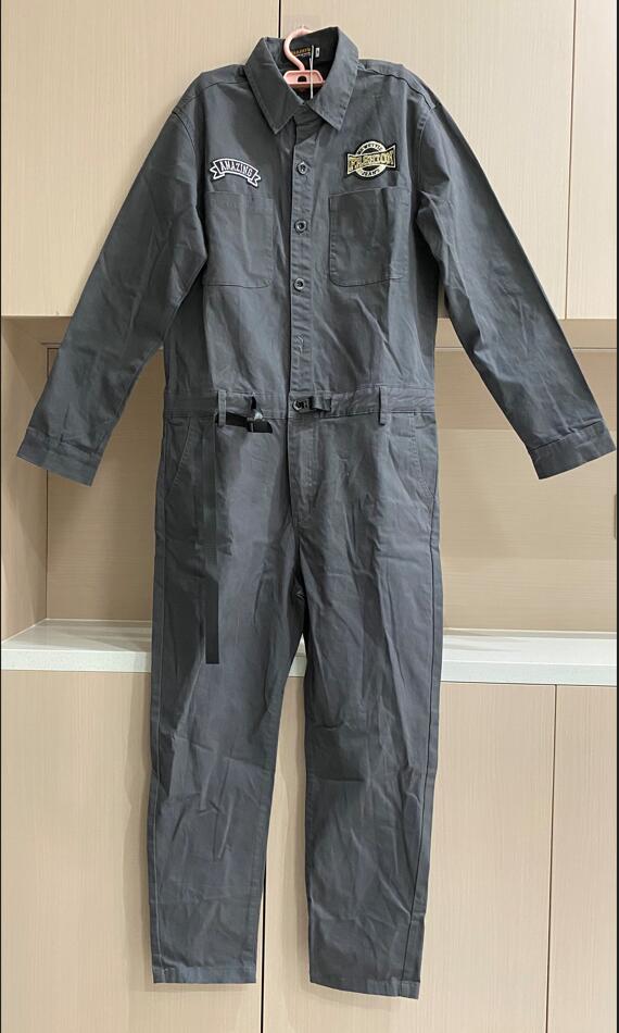 在庫処理 新品 ファションつなぎ メンズ おしゃれ オールインワン ビッグシルエット オーバーサイズ カバーオール ワイドパンツ 作業服 作業着 一体服 長袖 ...