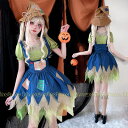 【4点セット】 ハロウィン衣装 かかし 変身仮装 コスプレ 仮装 大人 コスチューム お化け 変装グッズ 魔女 ウィッチ 巫女 デビル かわいい 誕生日 プレゼ...