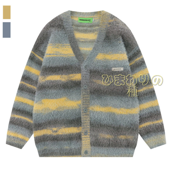 カーディガン メンズ ニット 長袖 ジャケット セーター ふわふわ 柔らか もこもこ 保温性 暖かい ブラウス コート 大きいサイズ ゆったり 体型カバー カジ...