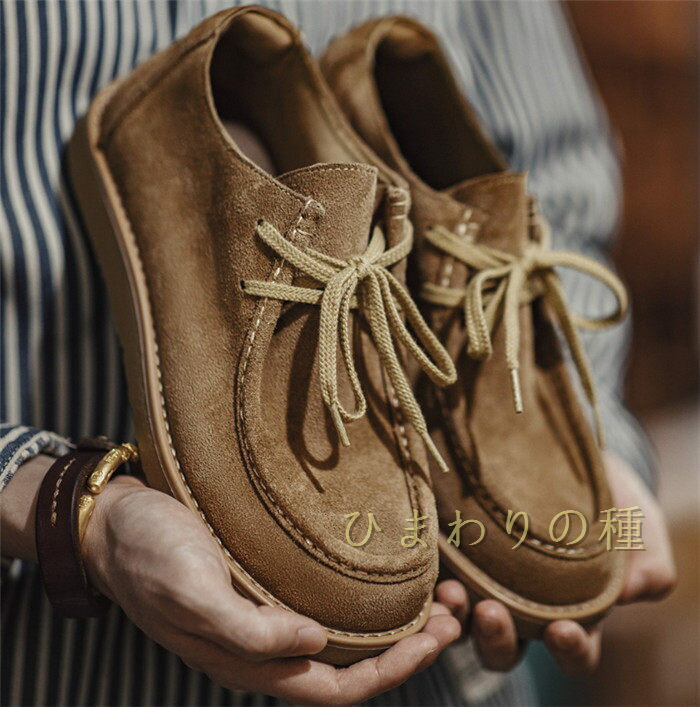 柔らか チロリアンシューズ モカシン メンズ 春 秋 疲れない 歩きやすい 防滑 メンズ 革靴 カジュアル フォーマル シンプル メンズシューズ カジュアルシューズ レースアップ スエード ラウンドトゥ ビジネスシューズ メンズ　3e　デッキシューズ