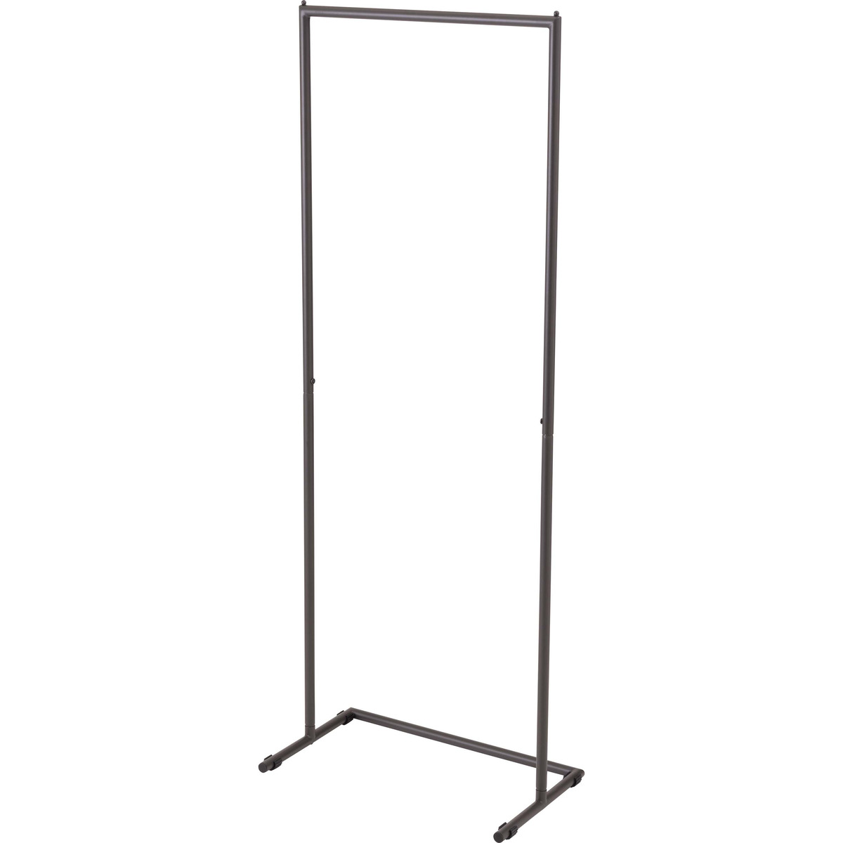ハンガー ダークグレー ハンガー コートハンガー ハンガーラック 衣類収納 洋服掛け 簡単組立 軽量 ずり落ち防止 脚キャップ付き スチール 高さ162cm 幅...