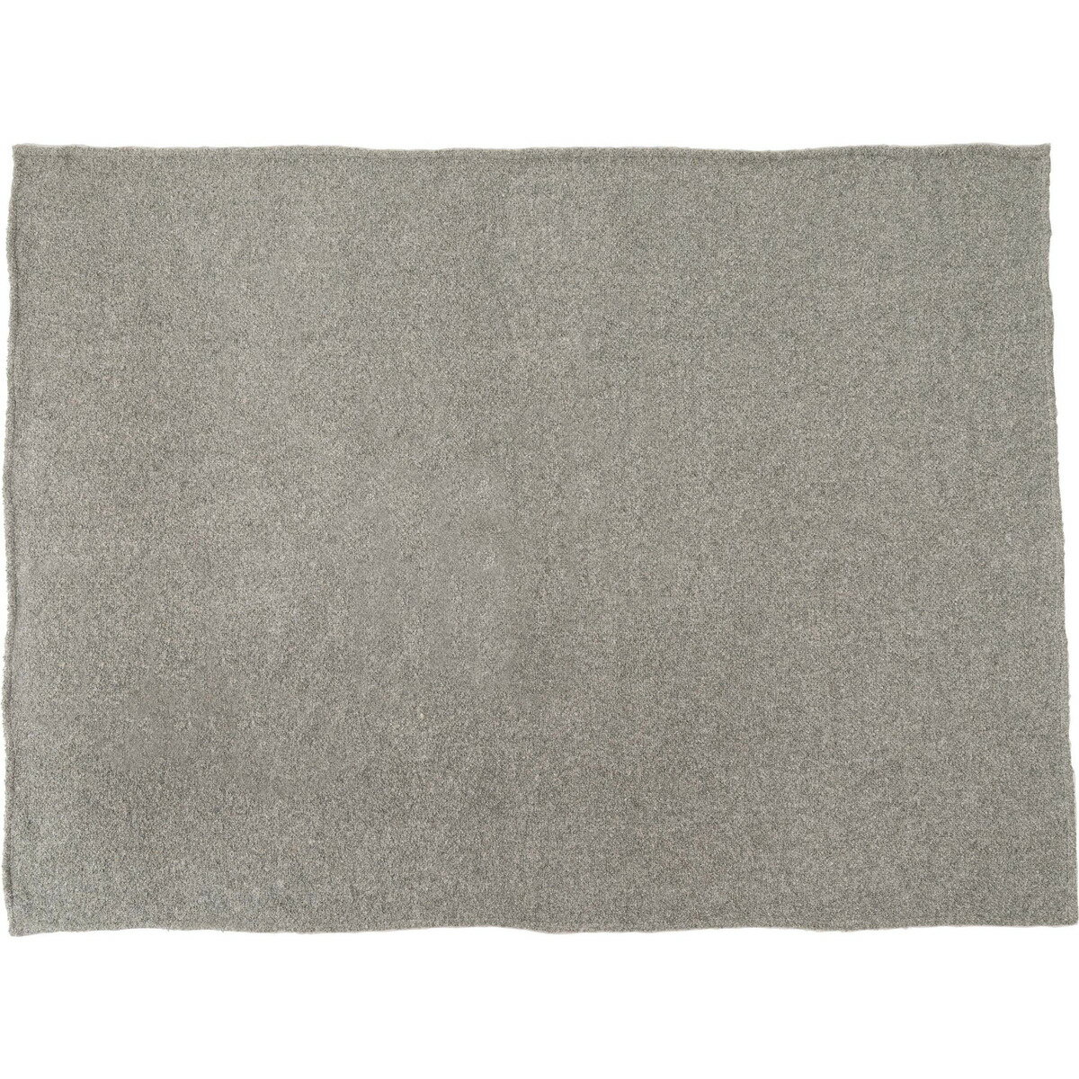 スローケット グレー スローケット ブークレ生地 大判ブランケット コットン ポリエステル 大判サイズ 130×170 混色 ニュアンスカラー お昼寝 ソファ ベッド デスク おしゃれ 北欧