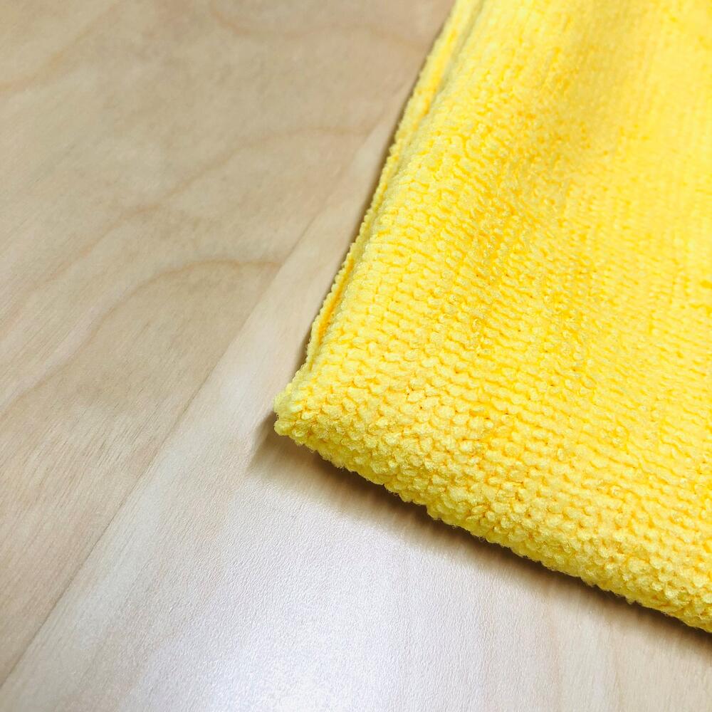 マイクロファイバークロス 6枚セット 黄色 イエロー 40cm×40cm