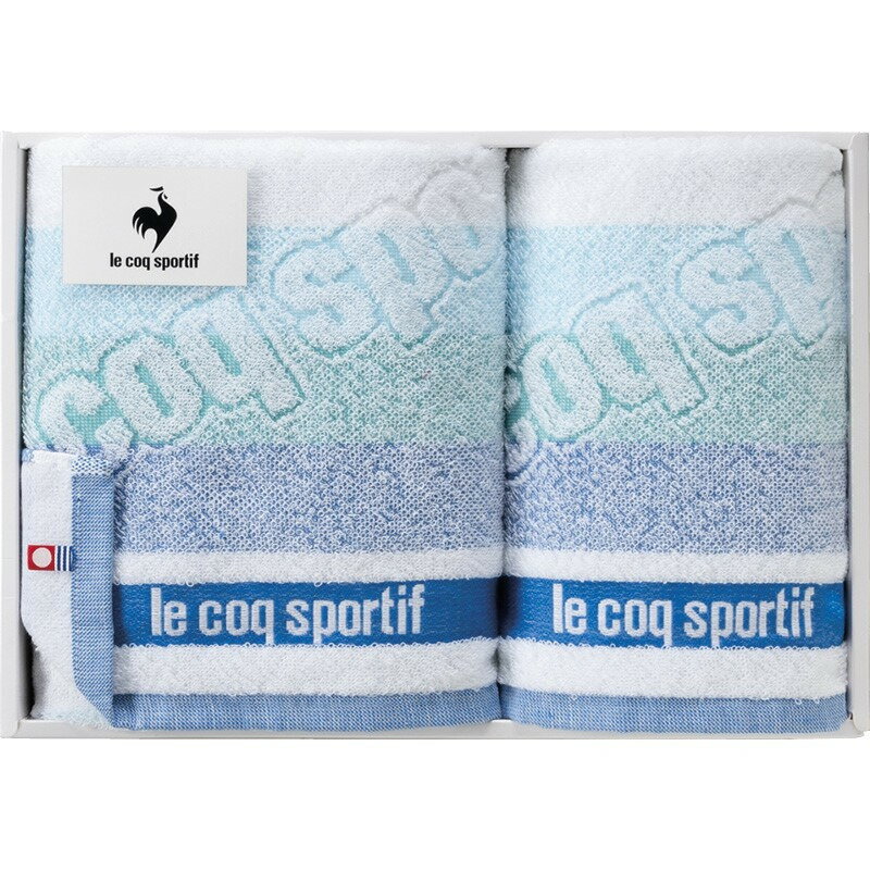 ルコック ビッグロゴ スポーツタオル&フェイスタオル ブルー le coq sportif