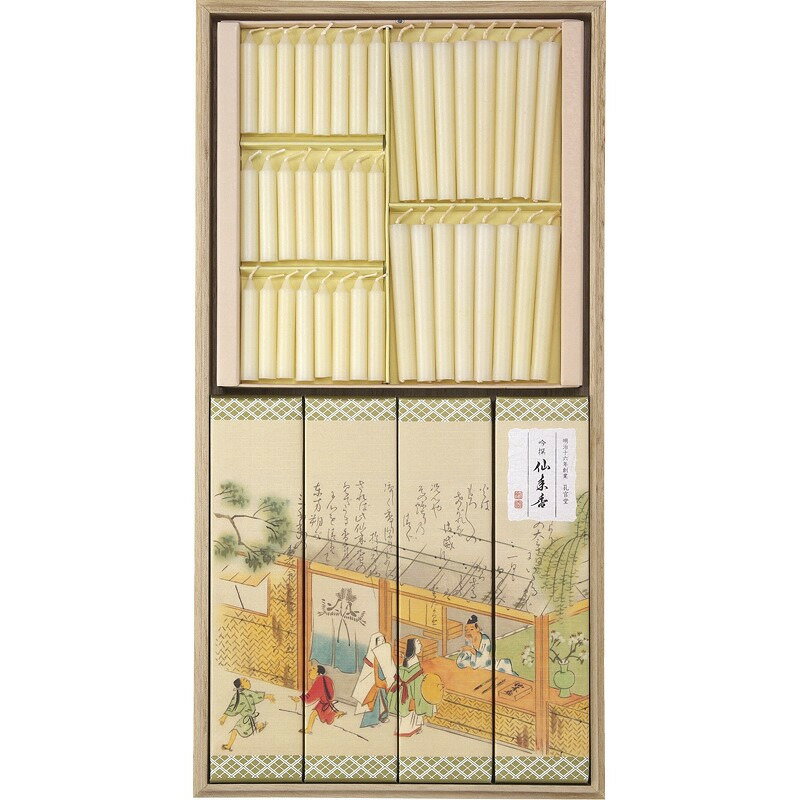 吟撰仙年香 蜜ローソクセット（桐箱） カメヤマ ギフト 贈り物 お祝い お歳暮 お中元 プレゼント 御礼 ..
