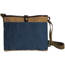 サコッシュ ネイビー×ブラウン そだてる帆布Grough パラフィン加工帆布×レザー ギフト 贈り物 お祝い お歳暮 お中元 プレゼント 御礼 お礼 御歳暮 御...