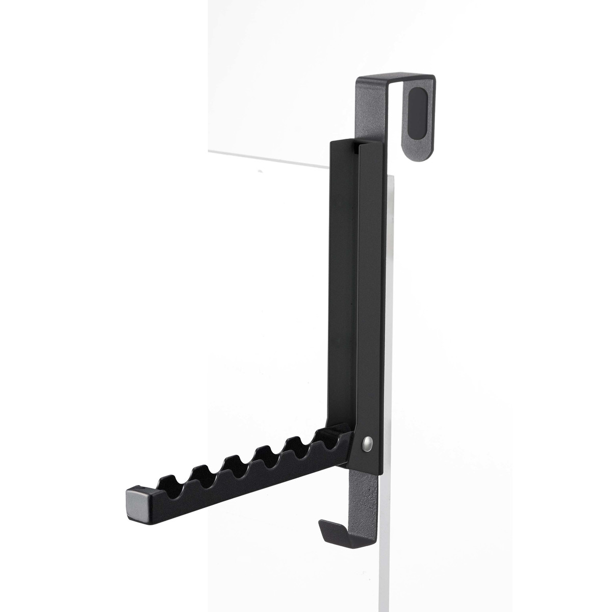 使わない時は収納できるドアハンガー タワー ブラック 山崎実業 yamazaki おしゃれ オシャレ tower 室内干し クローゼット ドア 壁面収納 扉 引...