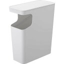 ダストボックス サイドテーブル タワー ホワイト 山崎実業 yamazaki おしゃれ オシャレ tower ごみ箱 細い ゴミ箱 机 スリム シンプル
