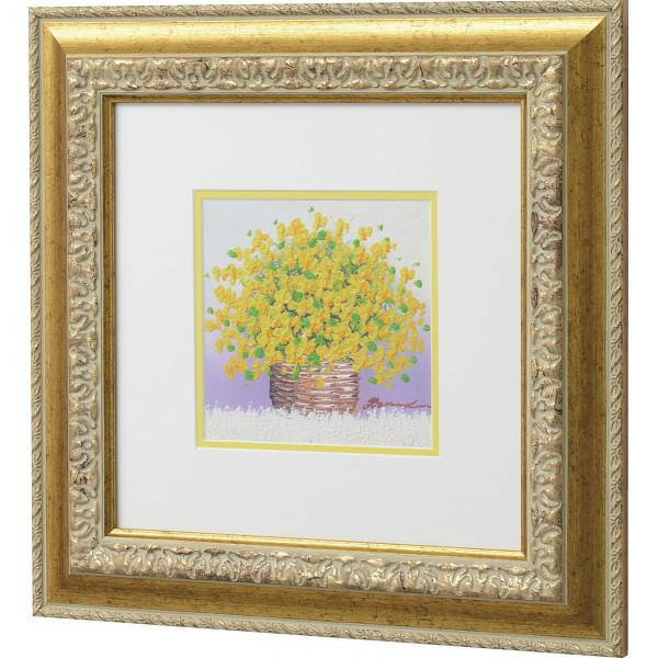 【お買い物マラソン限定クーポン配布中】 手描き油絵　「黄色のブーケ」