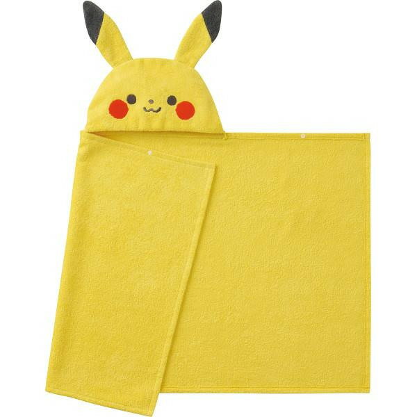 【ブラックフライデー限定クーポン配布中】ピカチュウフード付きバスタオル プレゼント 誕生日 タオル 子供用 ポケモン 御祝 おもちゃ 玩具 バースデイ バースデ...