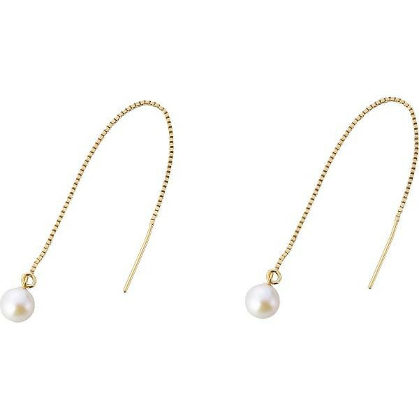 楽天ひまわり生活【お買い物マラソン限定クーポン配布中】 あこや本真珠1珠チェーンピアス ゴールドカラー ギフト 贈り物 お祝い お歳暮 お中元 プレゼント 御礼 お礼 御歳暮 御中元 贈答品 粗品 熨斗 のし お返し 内祝い 快気