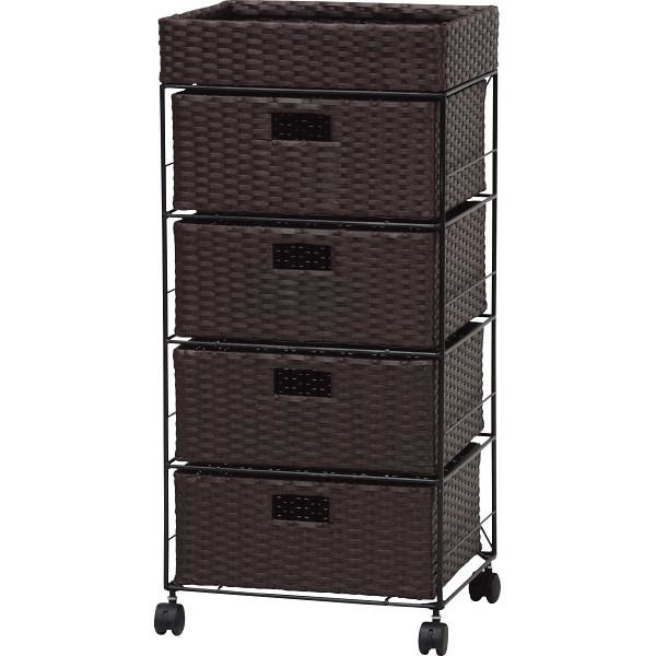 【お買い物マラソン限定クーポン配布中】 ランドリーチェスト ダークブラウン