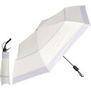 自動開閉晴雨兼用傘 超軽量カーボン ボーダー オフ×パープル