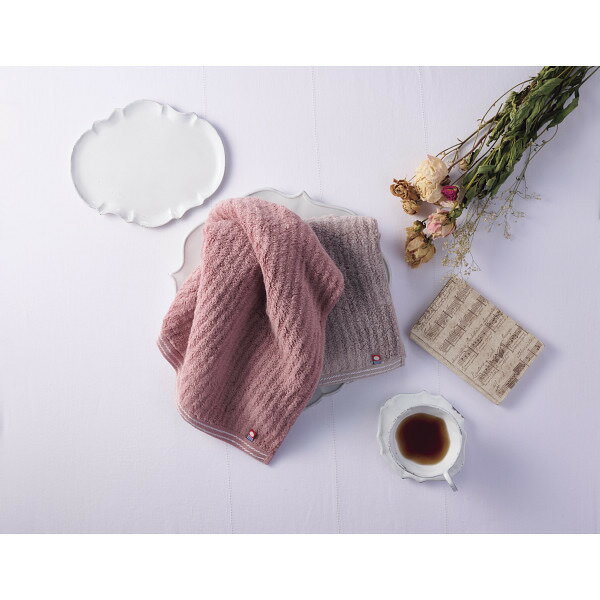 【お買い物マラソン限定クーポン配布中】 極ふわ　やさしいたおる　エレガントライン　フェイスタオル2枚セット ライトグレー ギフト 贈り物 お祝い お歳暮 お中元 プレゼント 御礼 お礼 御歳暮 御中元 贈答品 粗品 熨斗 のし お返し 内祝い 快気