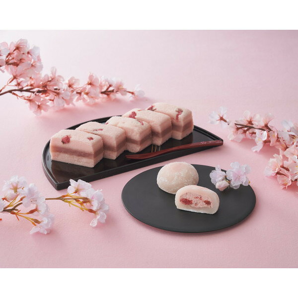 新杵堂 桜ふわふわ・苺ムース大福セット ギフト 贈り物 お祝い お歳暮 お中元 プレゼント 御礼 お礼 御歳暮 御中元 贈答品 粗品 熨斗 のし お返し 内祝い 快気