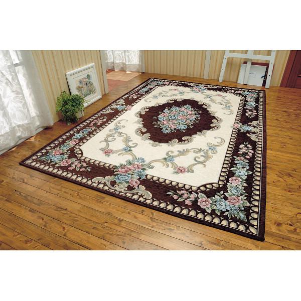 イタリア製ゴブラン織カーペット ブラウン