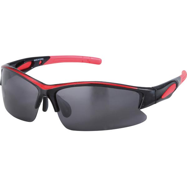 スポーツサングラス メタリックレッド・ブラック
