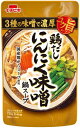 こだわりの3種の味噌で濃厚 ヘビーユーザーが満足できる「濃厚な旨み」と「深いコク」にこだわった鍋スープです。 3種の味噌を合わせた深いコクのスープに、国産鶏がらスープと、6種の香味野菜の旨みを加えて濃厚に仕上げました。 豆みそのコクと米みその甘みが楽しめます。 〆はラーメンがおすすめです。 商品名 コク旨鶏だしにんにく鍋スープ　720g 製造元 イチビキ株式会社 内容量 720g 保存方法 冷暗所保存