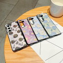 galaxy z fold6 ケース 花柄 ギャラクシーゼットフォールド5 ケース 耐衝撃 galaxy z fold4 3カバー 折りたたみ型 保護ケース 女性 かわいい 軽量 防塵 おしゃれ(2)