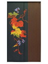 暖簾 のれん 85x150cm「秋かずら」95151 日本製 間仕切り カーテン タペストリー 目隠し 玄関 階段 洗面所 キッチン 台所 部屋 仕切り 棚 パ...