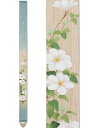 タペストリー 麻100% 細タペ「白色大輪クレマチス」TS-856 10×170cm