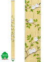 タペストリー 麻100% 森と海の細タペ「森のシマエナガ」TS-828 10×170cm