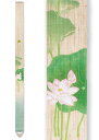 タペストリー 麻100% 細タペ「蓮一輪」Ts-747 10×170cm