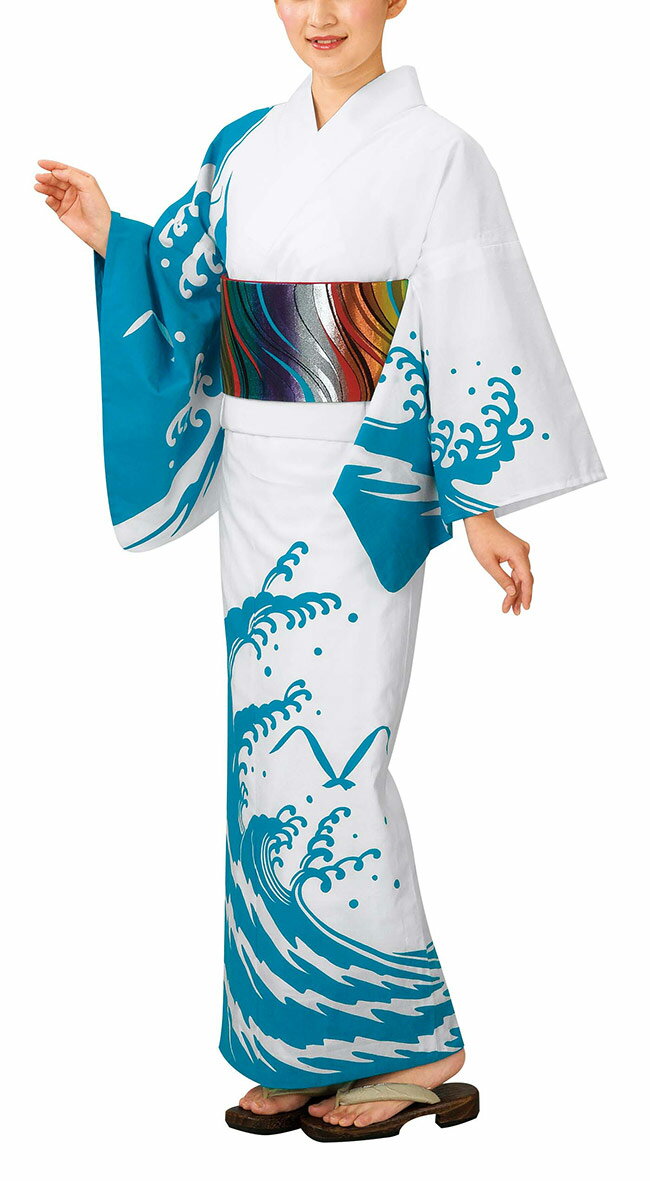 浴衣 反物 仕立て上がり よさこい 本絵羽ゆかた 踊り用 稽古用 日本製 3621　習い事 舞踊 民謡 浴衣 盆踊り