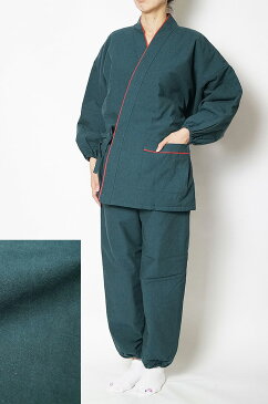作務衣 冬用 日本製 キルト中綿入り 女性作務衣 綿100% テイジンウォーマル使用 M/L 作務衣 女性 レディース あったか 還暦 母の日ギフト 婦人