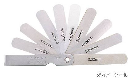 TRUSCO／トラスコ中山(株) シクネスゲージ 幅12．7 長さ100 範囲0．04〜0．30 T172MB