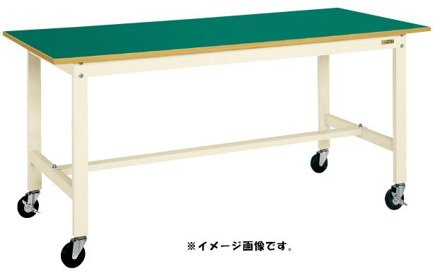 【代引き不可】【時間指定・日祝着不可】SAKAE/サカエ 軽量作業台KKタイプ移動式 (組み立て式) アイボリー サカエリューム天板 均等耐荷重200kg 高さ810mm 間口1200mm キャスター75φ KK-48FB1I