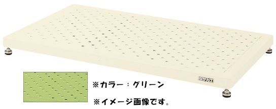 【代引き不可】【時間指定・日祝着不可】SAKAE/サカエ 足踏台（すべり止め加工） グリーン JA-1260LN(4)