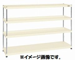 ●ダブルテーパーで簡単に棚板を皿型・フラット型に変更可能です。 ●外寸：W1800×D450×H1200mm ●段数：4段 ●カラー：アイボリー ●質量：51kg ●アジャスター：樹脂製　ネジ径：M12　P=1.75 ●耐震固定金具を使用できます（別途オプション購入が必要） ●均等耐荷重（棚1連当り）：750kg ●棚板は50mmピッチで段換え可能。 ●実用新案登録：第2022234号 ※こちらの商品はメーカー直送商品ですので、お支払い方法で代金引換をお選び頂けません！ ※こちらの商品は、メーカー在庫商品でございます。 そのため、メーカーの在庫状況によりお客様へご連絡の上、ご注文をキャンセルさせて頂く場合がございます。 予めご了承頂きますようお願い申し上げます。