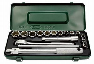 ASH／旭金属工業(株) 6角ソケットレンチセット12．7□×17PCS VJS4131