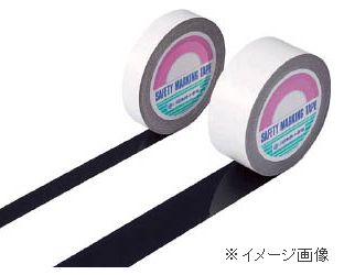 緑十字(株)日本緑十字社 ラインテープ（ガードテープ） 黒 50mm幅×20m 屋内用 GT−502BK 148077