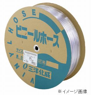 ＜仕様＞ ●使用温度範囲:0〜60℃ ●食品衛生法適合品 ●色:クリア ●長さ(m):50 ●内径(mm):12 ●外径(mm):15 ●使用圧力(MPa):0.30 ●質量(kg):4.35 ＜特長＞ ●流体をしっかり確認できるクリアタイプです。 ＜用途＞ ●送排水用。 ＜材質・仕上げ＞ ●塩化ビニール樹脂（PVC） ＜使用条件＞ ●-10℃〜+60℃までの温度範囲で圧力の必要としない送排水用途でご使用下さい。