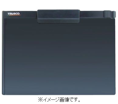 TRUSCO/トラスコ中山(株) ペンホルダー付クリップボード A4横 黒 TCB-A4S-BK