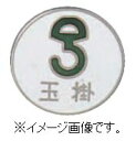 緑十字/(株)日本緑十字社 七宝焼バッジ（胸章） 玉掛 20mmΦ 銅 バッジ206 138206