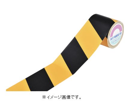 緑十字/日本緑十字社 トラ柄テープ（手で切れるタイプ） 黄／黒 120mm幅×25m スフ布製 TR2-A 256201