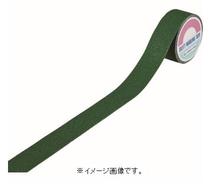 ●滑り止めテープ ●通路、階段、スロープ、作業場等の滑りやすい箇所に。 ●平面用 ●カラー：緑 ●サイズ：50mm幅×5m ●厚み：1mm ●材質：基材⇒エンビ、表面⇒鉱物粒子