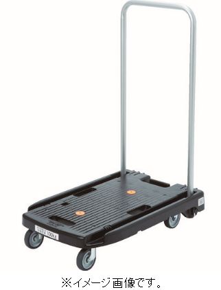 TRUSCO/トラスコ中山(株) 樹脂台車 こまわり君 省音G車輪 600X390 ブラック 樹脂S付 MP-6039N2-BK-JS